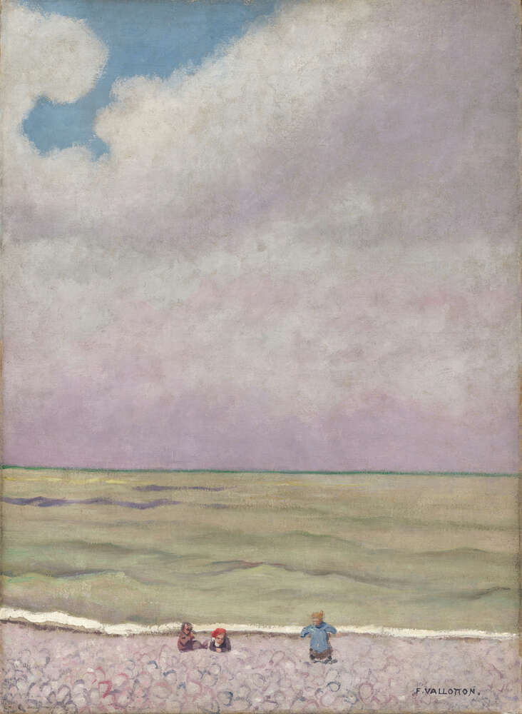 репродукція картина-постер  Пляж, море та небо Фелікс Валлоттон