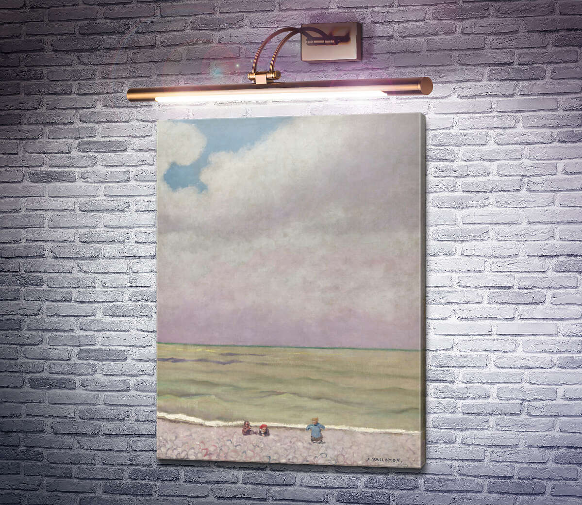 Картина Пляж, море та небо Фелікс Валлоттон