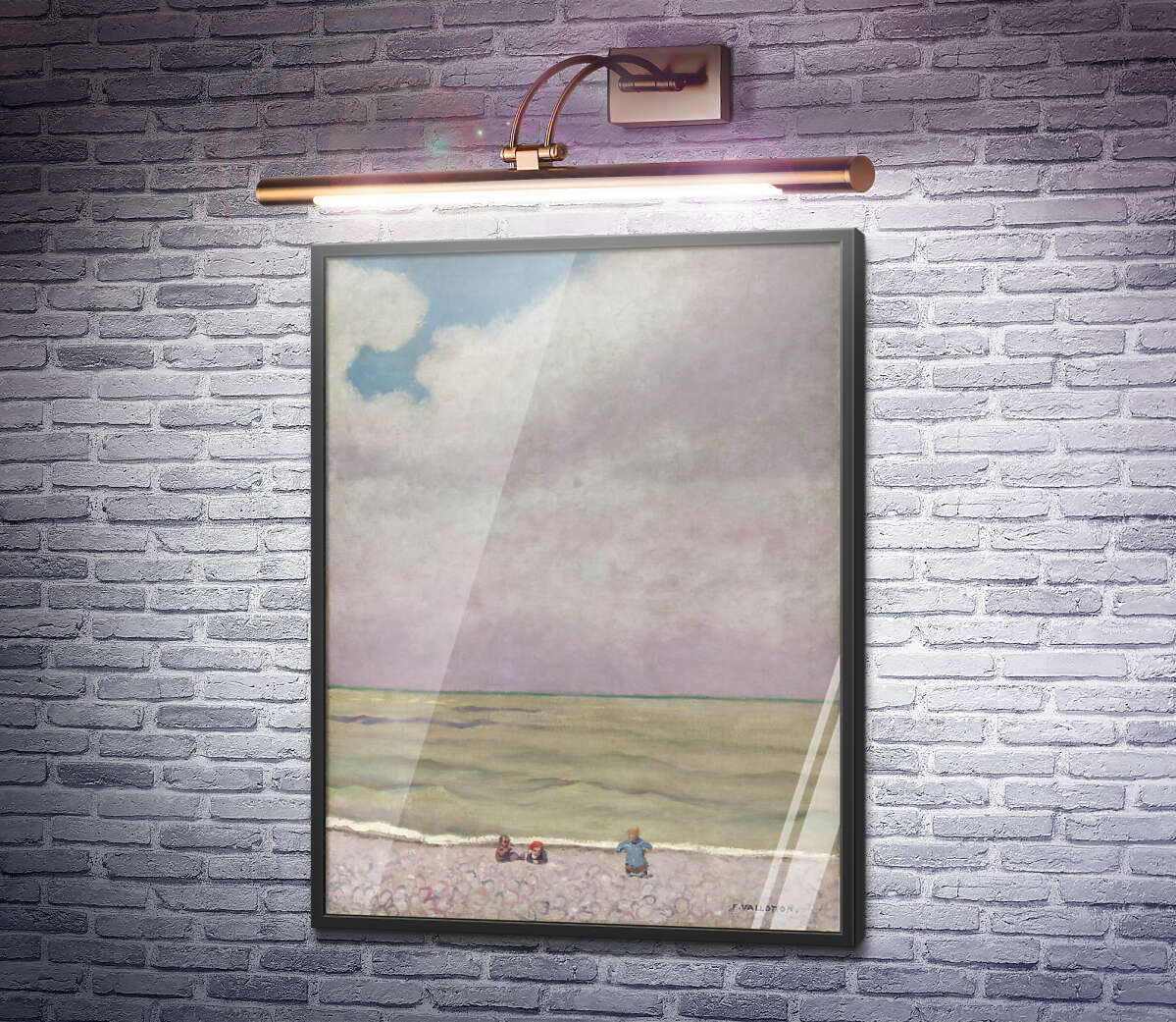 Постер Пляж, море та небо Фелікс Валлоттон