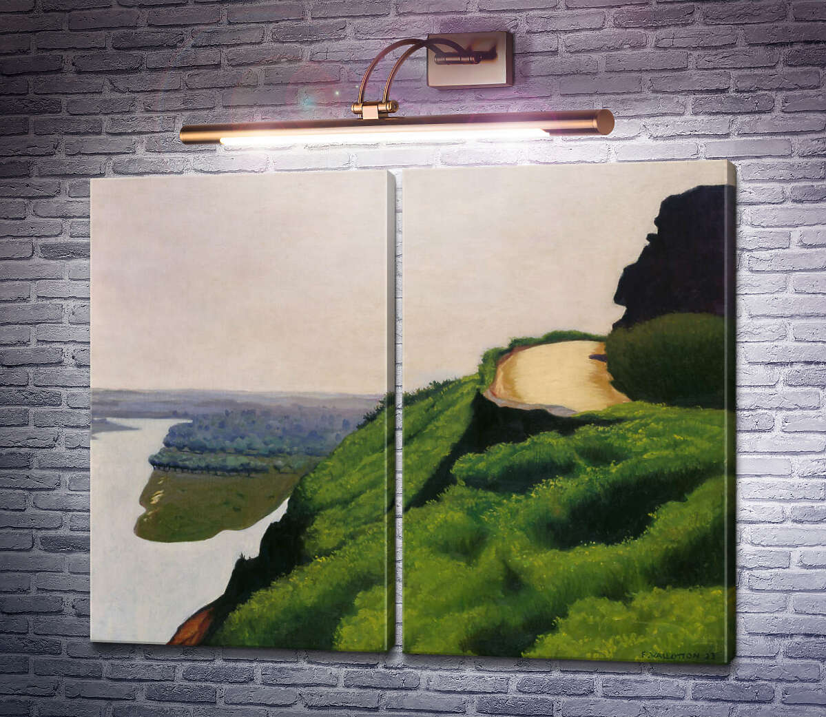 Модульна картина Краєвид з звивистою дорогою над Луарою Фелікс Валлоттон