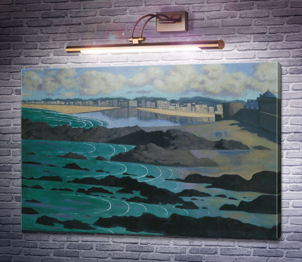 Картина Узбережжя у Сен-Мало Фелікс Валлоттон