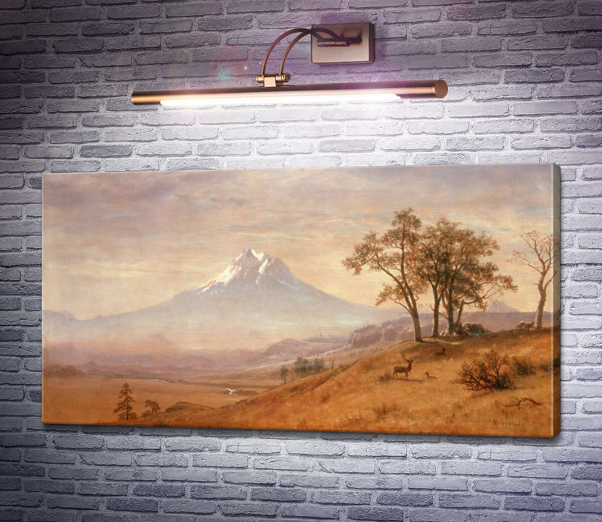 Картина Вулкан Маунт-Худ Альберт Бирштадт