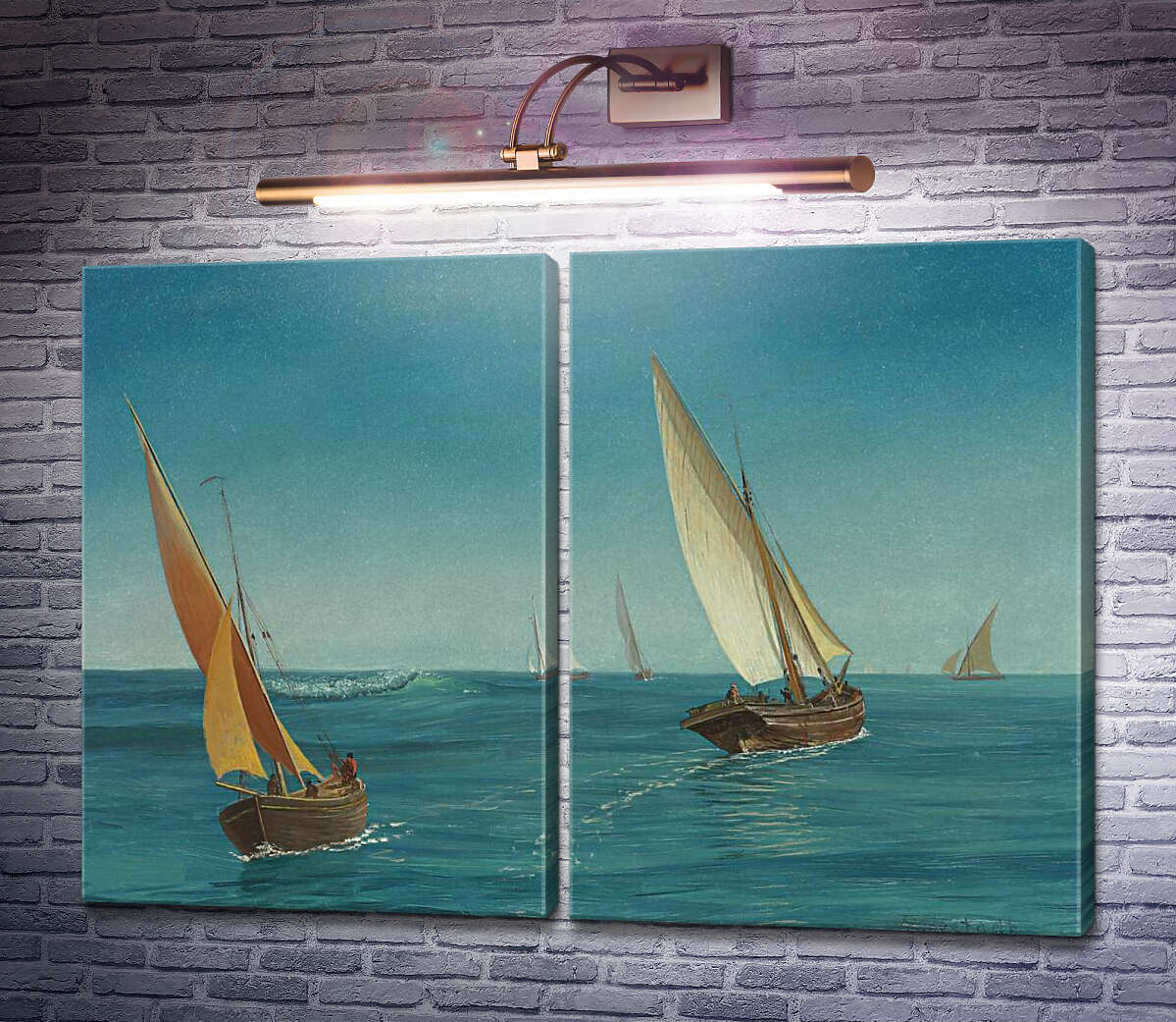 Модульна картина У Середземному морі Альберт Бірштадт