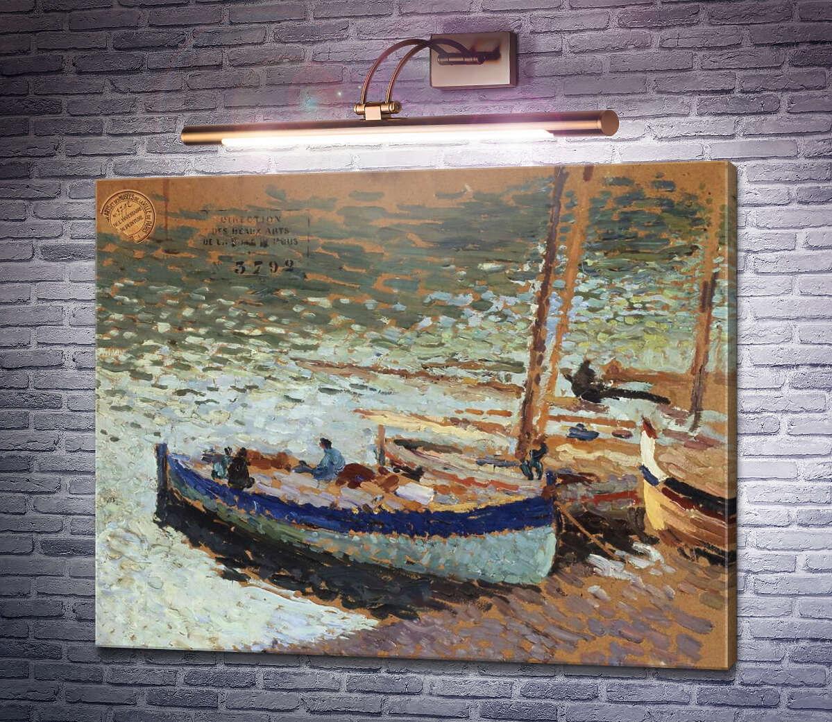 Картина Човни у порту Анрі Жан Гійом Мартен