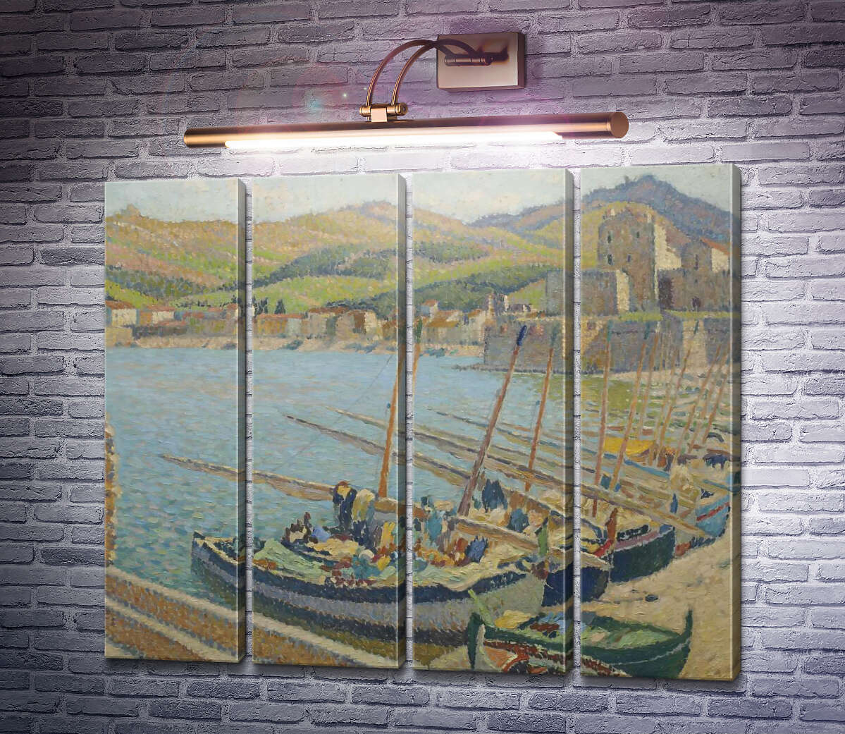 Модульна картина Човни у Колліурі (Модуль №24) Анрі Жан Гійом Мартен