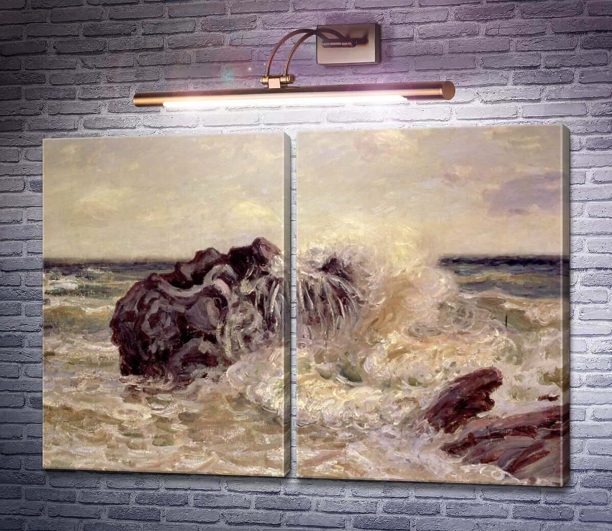 Модульна картина Хвилі в Лангленд Бей Альфред Сіслей
