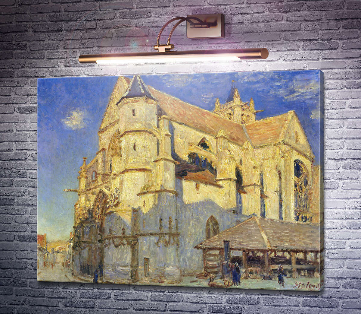 Картина Церква у Море Альфред Сіслей