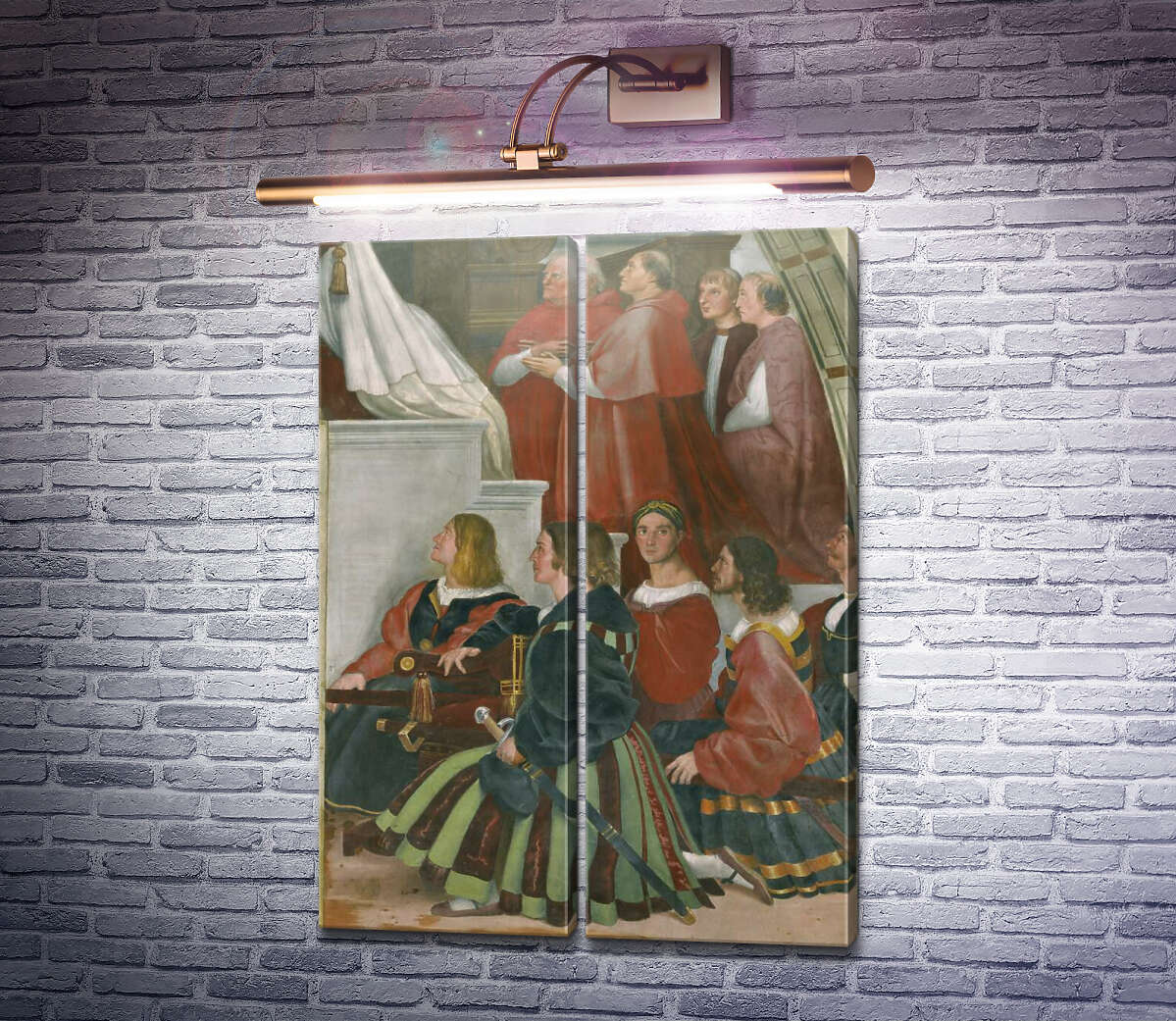 Модульна картина Станца Іліодора: Меса у Больсені (фрагмент) Рафаель Санті