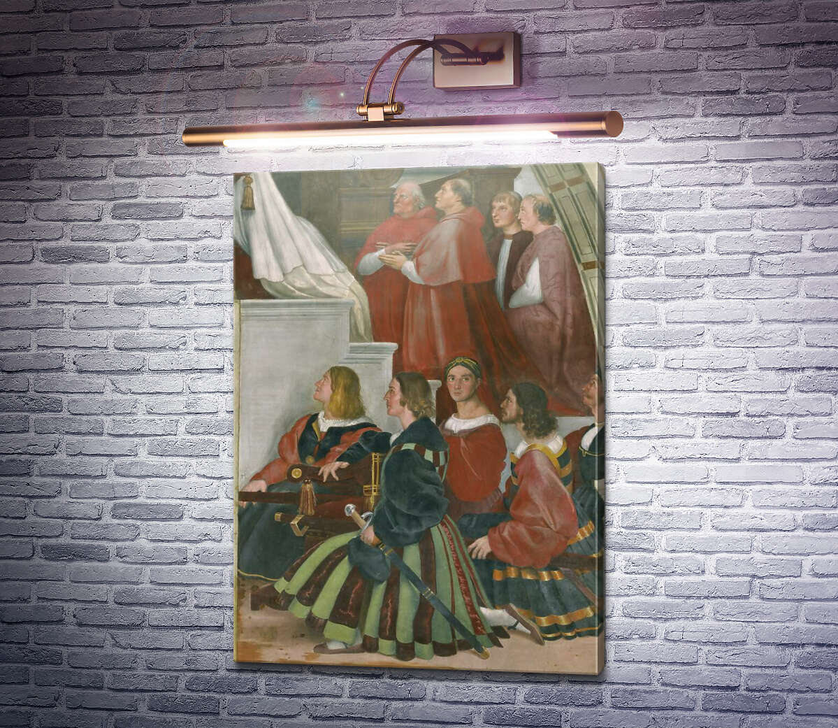 Картина Станца Іліодора: Меса у Больсені (фрагмент) Рафаель Санті