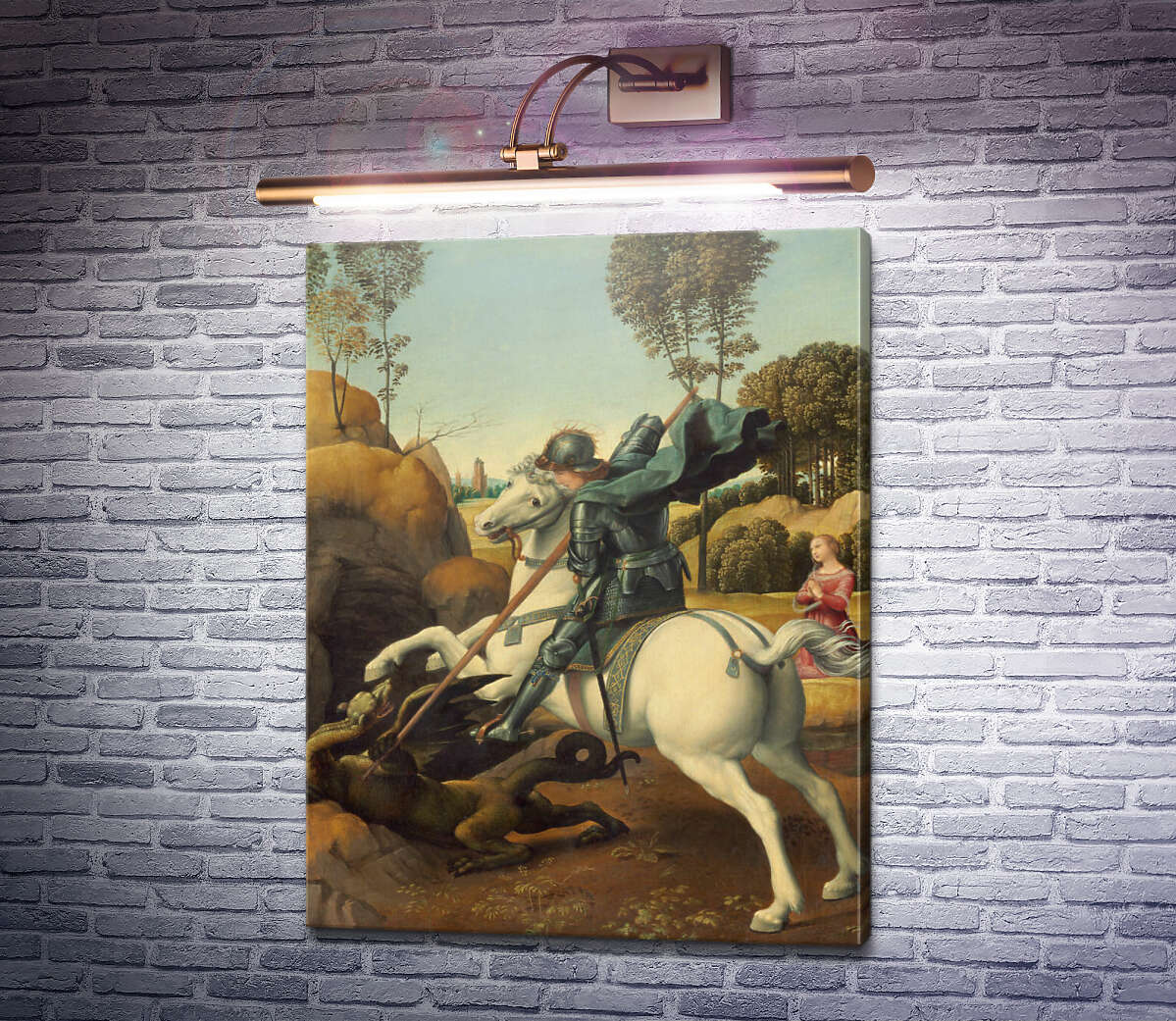 Картина Святий Георгій та дракон Рафаель Санті