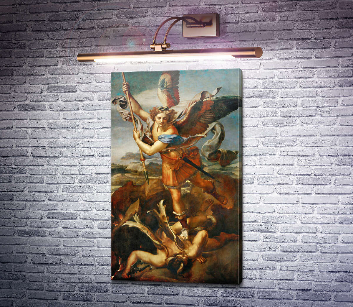 Картина Святий Михайло та диявол Рафаель Санті