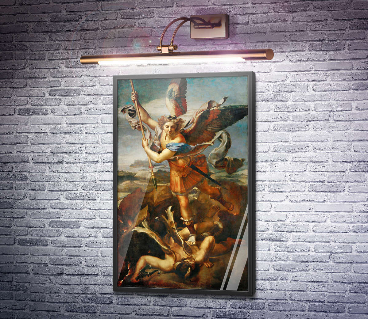 Постер Святий Михайло та диявол Рафаель Санті
