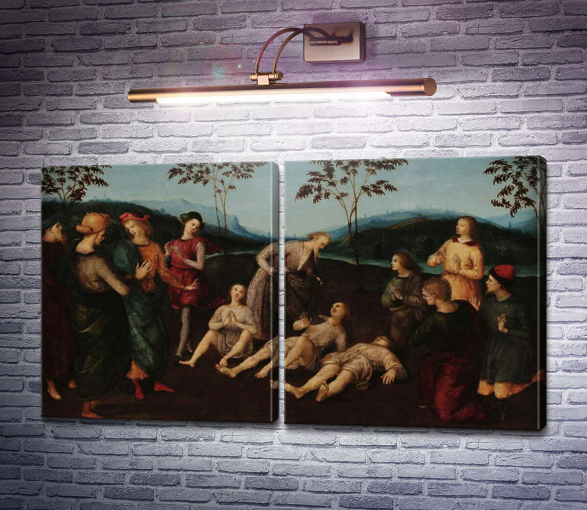 Модульна картина Чудо святого Євсевія Кремонського Рафаель Санті