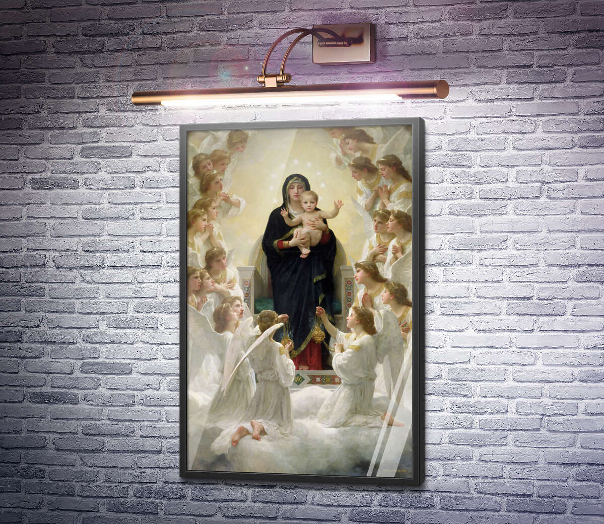 Постер Богоматір з ангелами Адольф Вільям Бугро