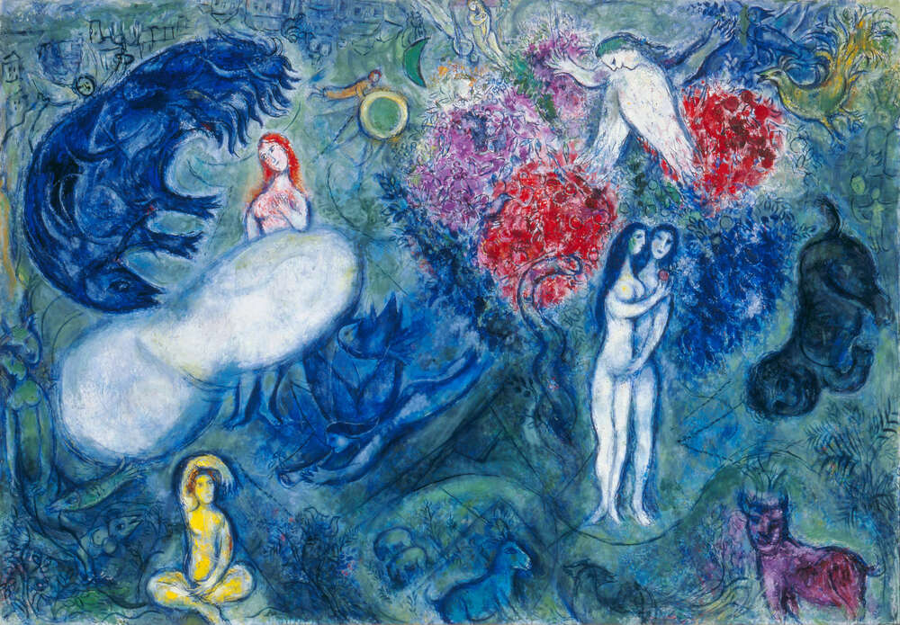 репродукція картина-постер  Рай Марк Шагал