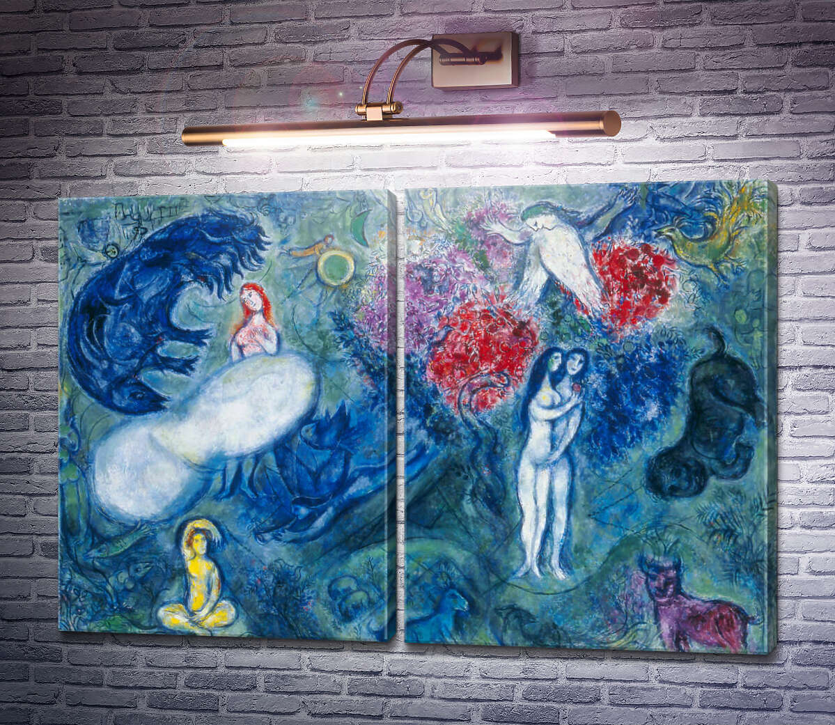 Модульна картина Рай Марк Шагал