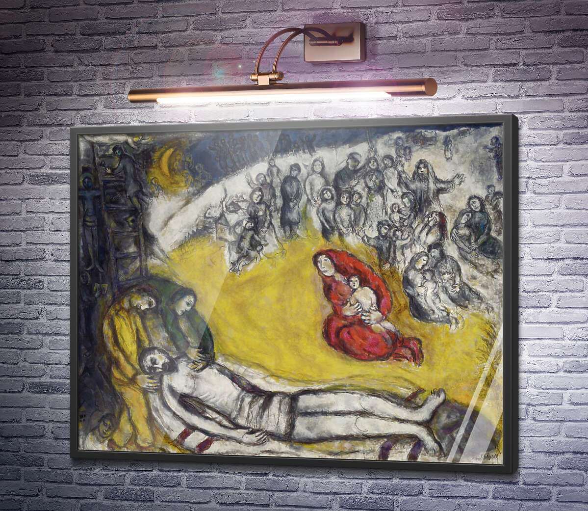 Постер Снятие с креста Марк Шагал