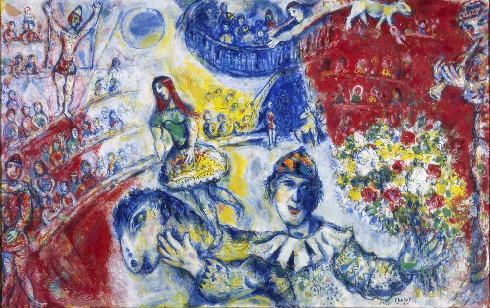 репродукція картина-постер  Цирк Марк Шагал