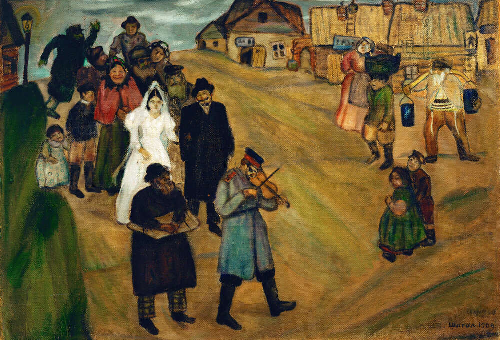 репродукция картина-постер  Свадьба Марк Шагал