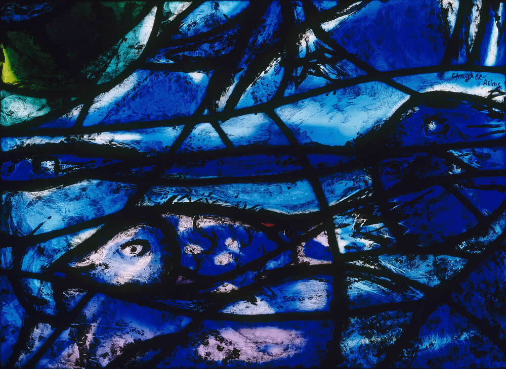 репродукція картина-постер  Вітраж Марк Шагал