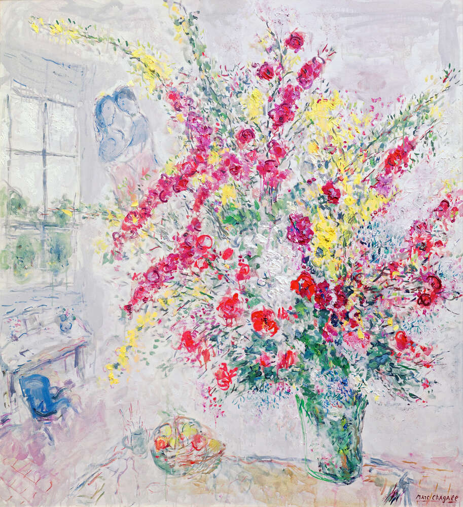 репродукція картина-постер  Букет квітів Марк Шагал
