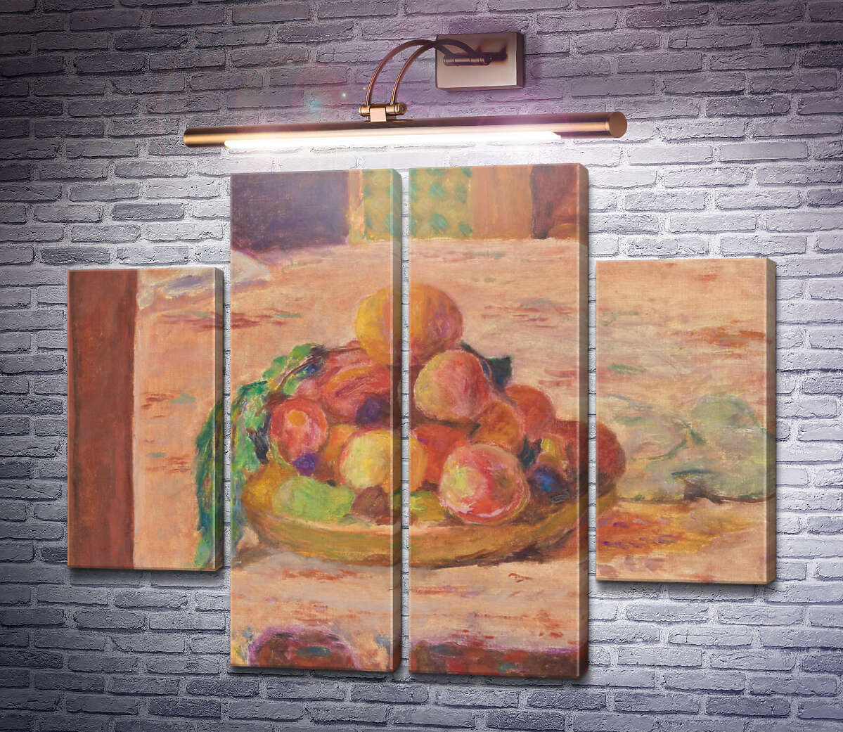Модульная картина Тарелка с персиками (Модуль №20) Пьер Боннар