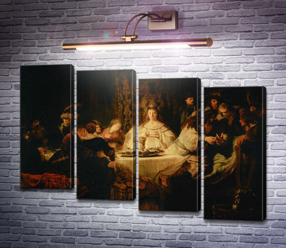 Модульная картина Свадьба Самсона (Модуль №19) Рембрандт ван Рейн