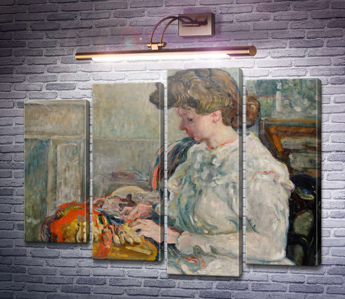 Модульна картина Мереживниця (Модуль №3) Луї Вальта Модульна картина Мереживниця (Модуль №3) Луї Вальта