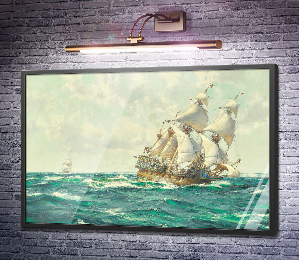 Постер Верхній канал — єлизаветинський галеон Монтегю Доусон