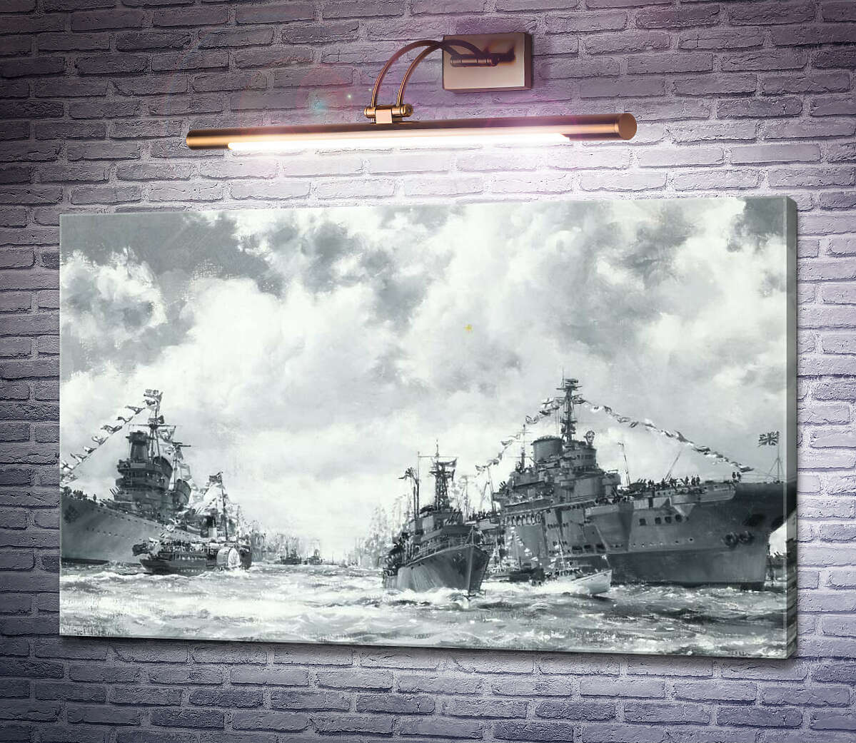 Картина Коронаційний огляд флоту у Спітхеді Монтегю Доусон