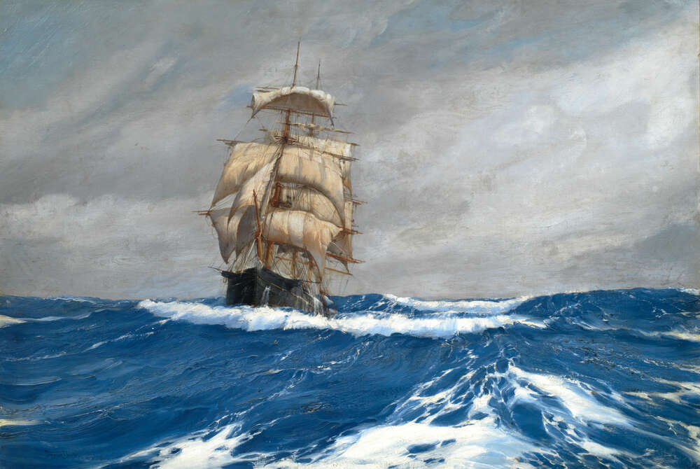 репродукція картина-постер  Американський пакетбот «Глінер» у морі Монтегю Доусон