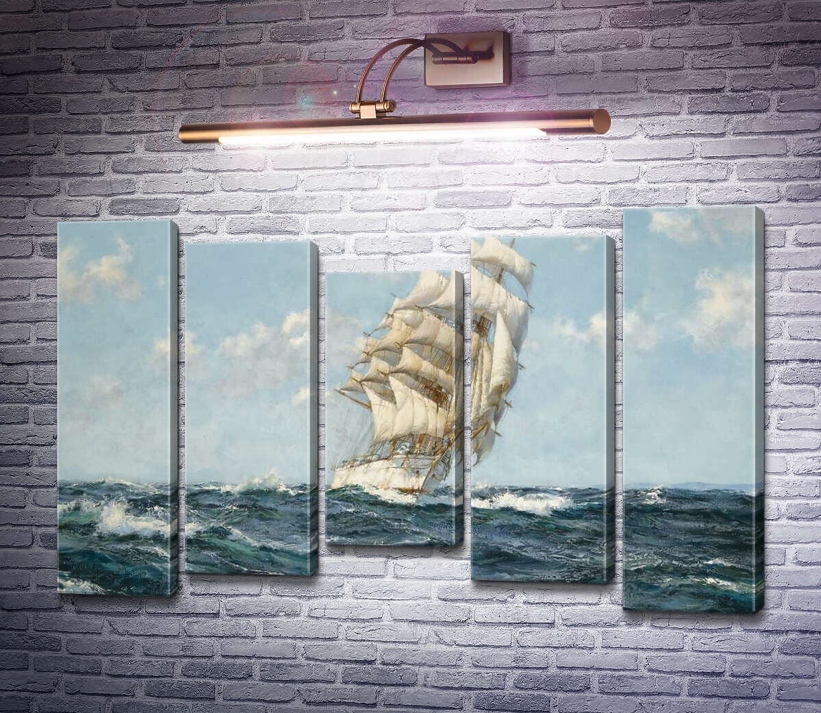 Модульна картина Попутний вітер, Дамбартон Рок (Модуль №27) Монтегю Доусон