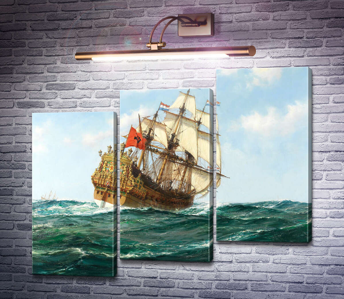 Модульна картина HMS Sovereign of the Seas під голландськими прапорами (Модуль №14) Монтегю Доусон