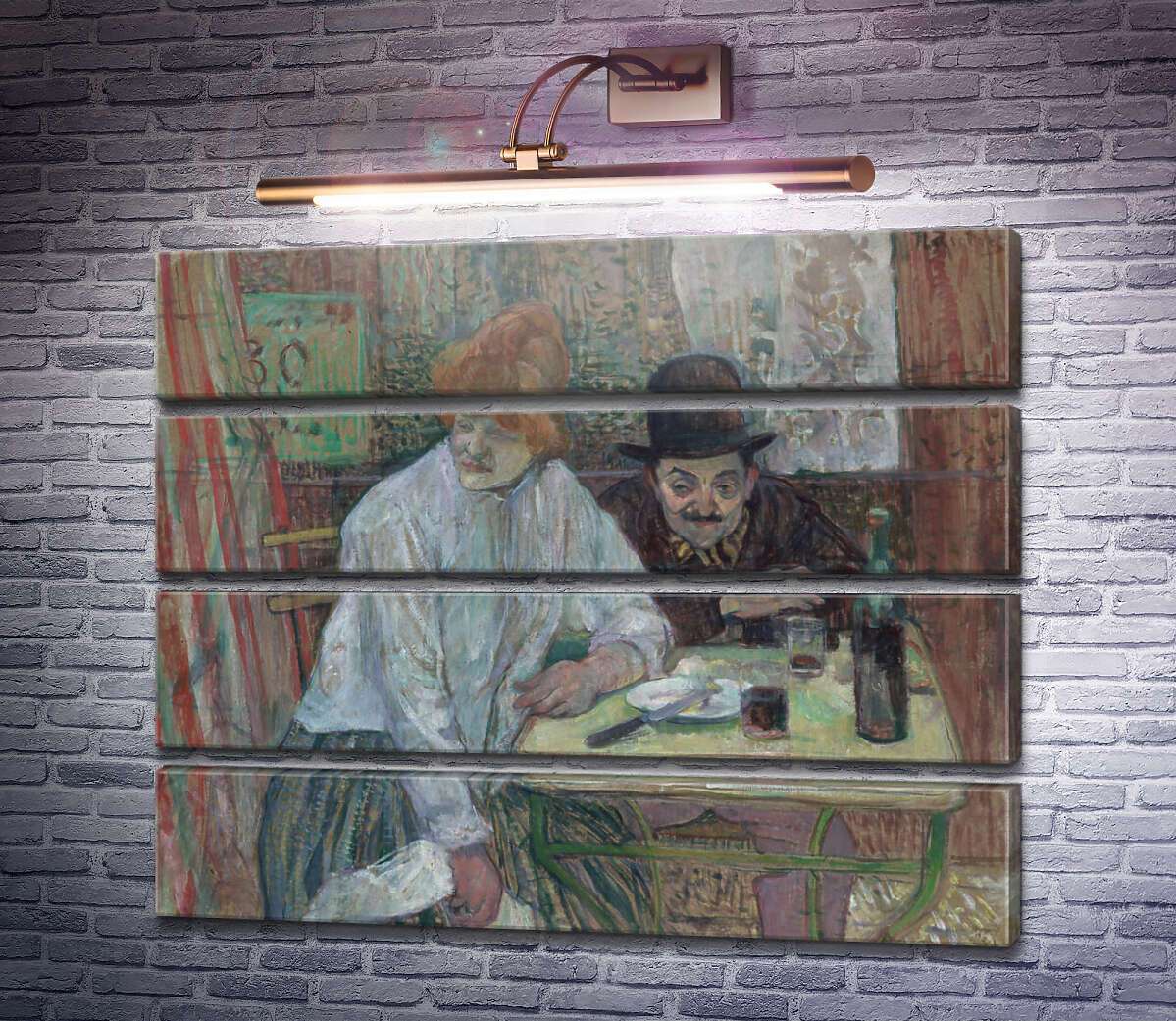 Модульная картина В кафе Ла Мие (Модуль №22) Анри Тулуз-Лотрек Модульная картина В кафе Ла Мие (Модуль №22) Анри Тулуз-Лотрек