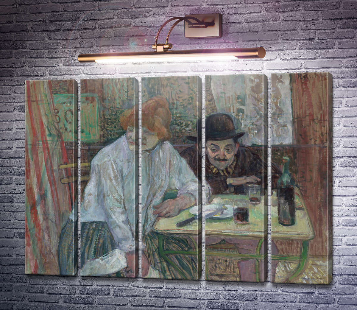 Модульная картина В кафе Ла Мие (Модуль №26) Анри Тулуз-Лотрек Модульная картина В кафе Ла Мие (Модуль №26) Анри Тулуз-Лотрек