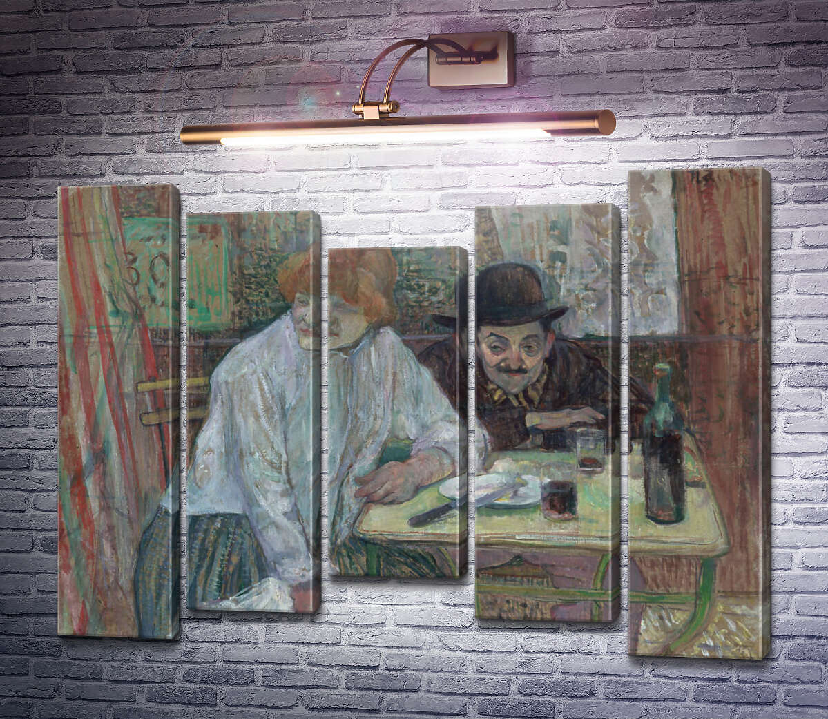 Модульная картина В кафе Ла Мие (Модуль №27) Анри Тулуз-Лотрек Модульная картина В кафе Ла Мие (Модуль №27) Анри Тулуз-Лотрек