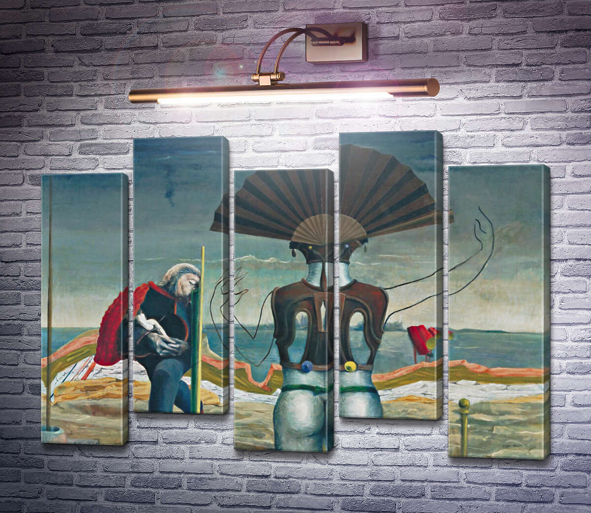 Модульная картина Женщина, старик и цветок (Модуль №30) Макс Эрнст Модульная картина Женщина, старик и цветок (Модуль №30) Макс Эрнст