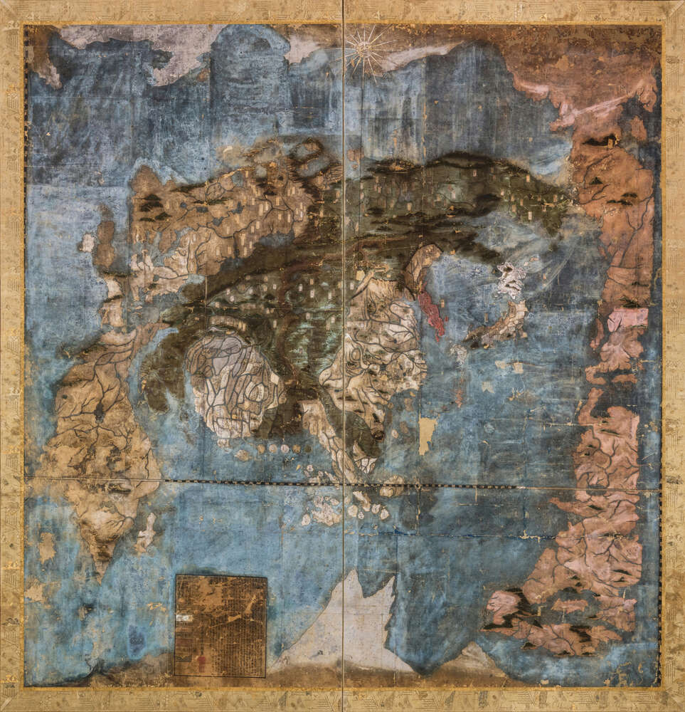 репродукція картина-постер  Карта світу, Кояно Ішун