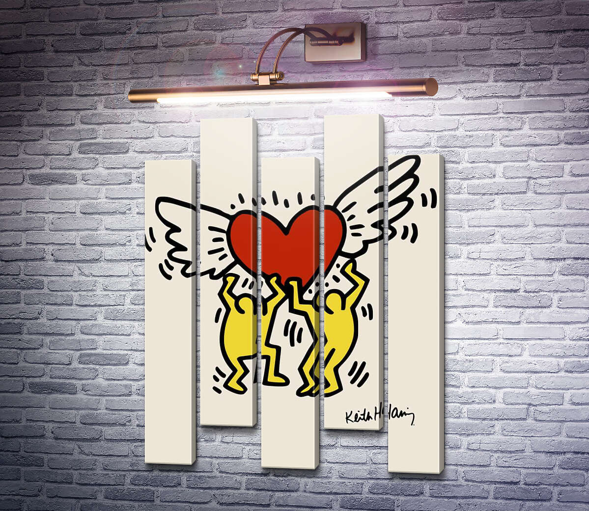 Модульна картина Кохання окрилює (Модуль №30) Кіт Харінг (Keith Haring) Модульна картина Кохання окрилює (Модуль №30) Кіт Харінг (Keith Haring)