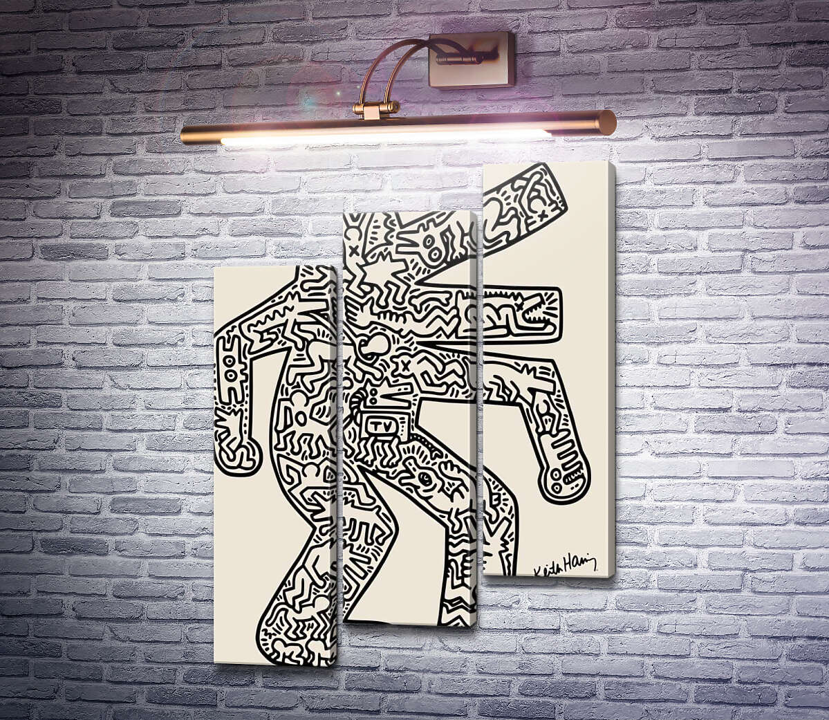 Модульная картина Микро вселенная (Модуль №14) Кит Харинг (Keith Haring) Модульная картина Микро вселенная (Модуль №14) Кит Харинг (Keith Haring)
