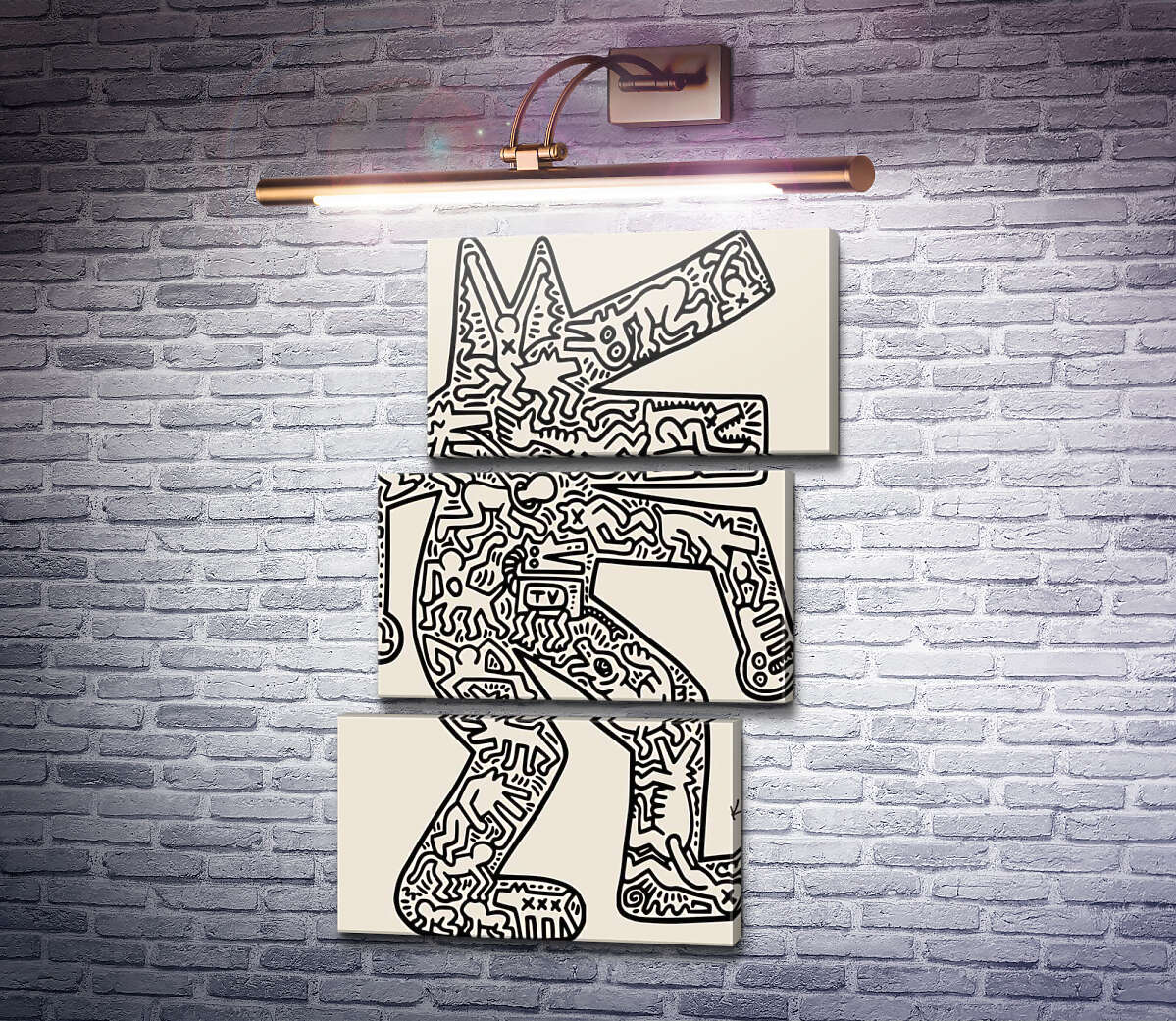 Модульна картина Мікро всесвіт (Модуль №17) Кіт Харінг (Keith Haring) Модульна картина Мікро всесвіт (Модуль №17) Кіт Харінг (Keith Haring)
