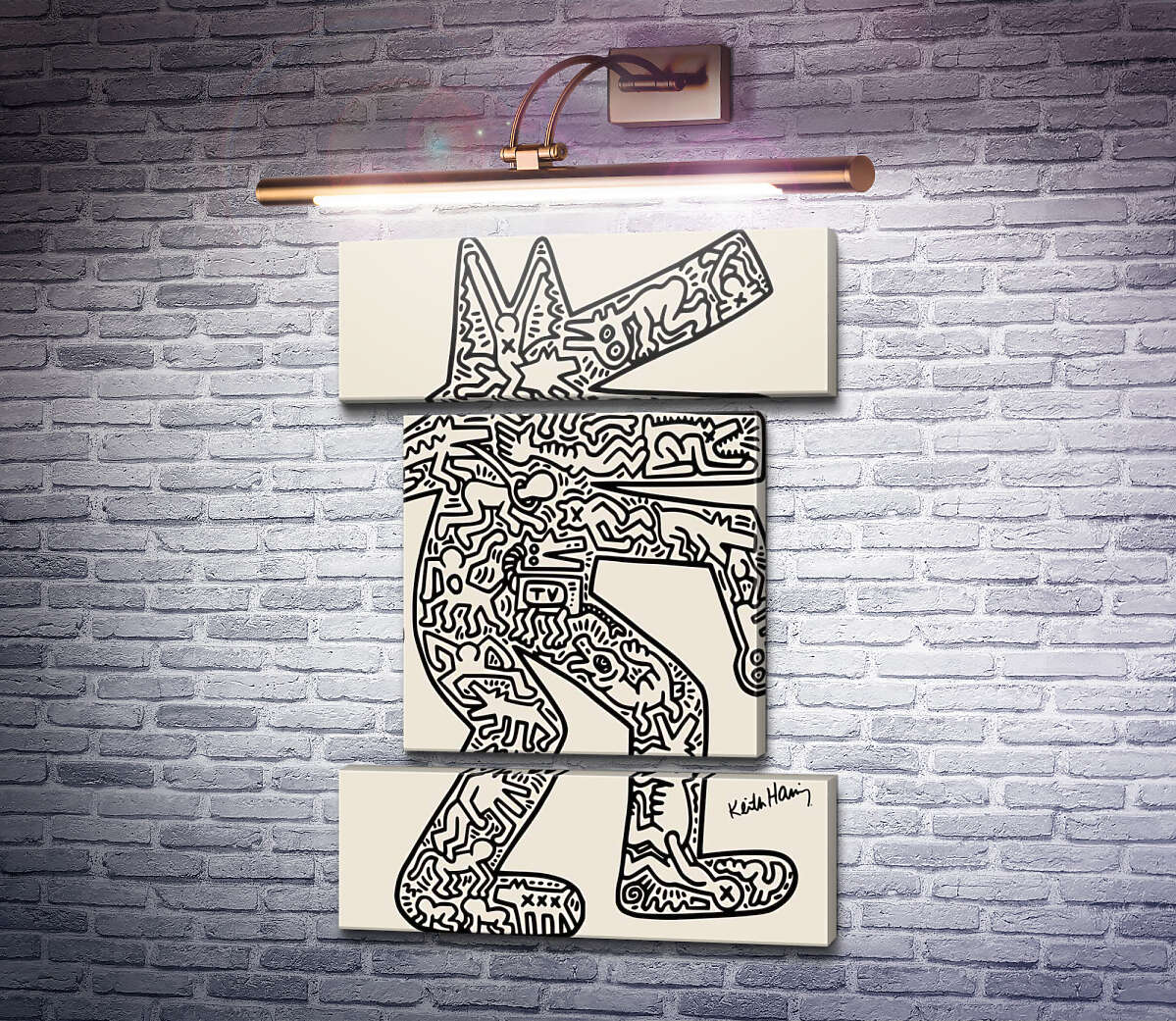 Модульна картина Мікро всесвіт (Модуль №18) Кіт Харінг (Keith Haring) Модульна картина Мікро всесвіт (Модуль №18) Кіт Харінг (Keith Haring)