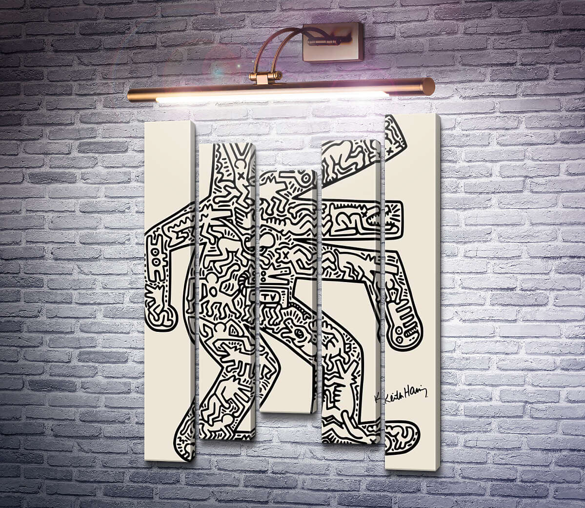 Модульная картина Микро вселенная (Модуль №27) Кит Харинг (Keith Haring) Модульная картина Микро вселенная (Модуль №27) Кит Харинг (Keith Haring)