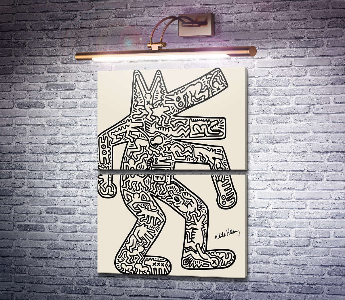 Модульная картина Микро вселенная (Модуль №7) Кит Харинг (Keith Haring) Модульная картина Микро вселенная (Модуль №7) Кит Харинг (Keith Haring)