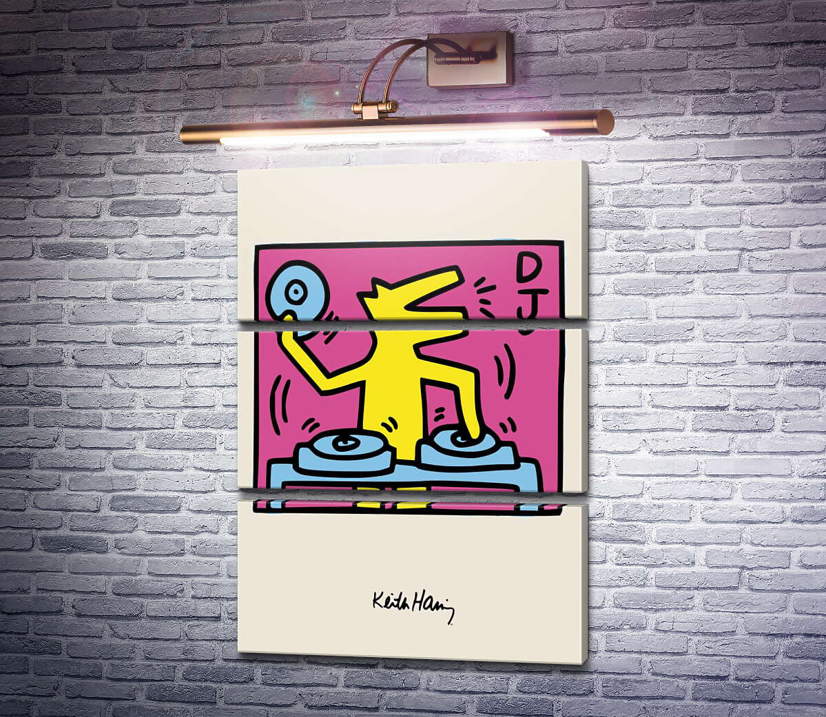 Модульна картина Вовк Діджей (Модуль №15) Кіт Харінг (Keith Haring) Модульна картина Вовк Діджей (Модуль №15) Кіт Харінг (Keith Haring)