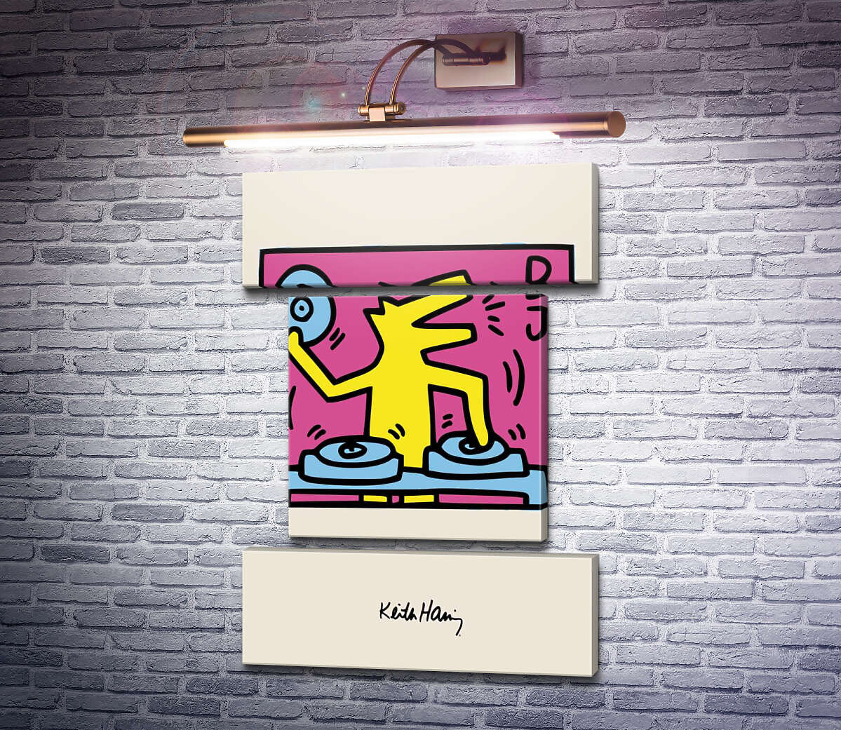 Модульная картина Волк Диджей (Модуль №18) Кит Харинг (Keith Haring) Модульная картина Волк Диджей (Модуль №18) Кит Харинг (Keith Haring)