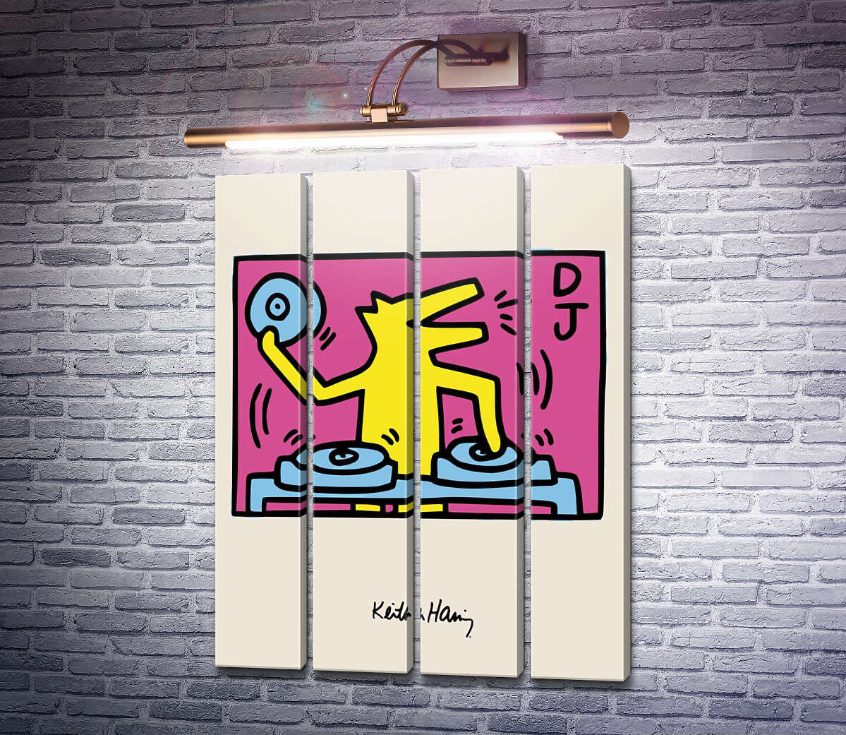 Модульная картина Волк Диджей (Модуль №24) Кит Харинг (Keith Haring) Модульная картина Волк Диджей (Модуль №24) Кит Харинг (Keith Haring)