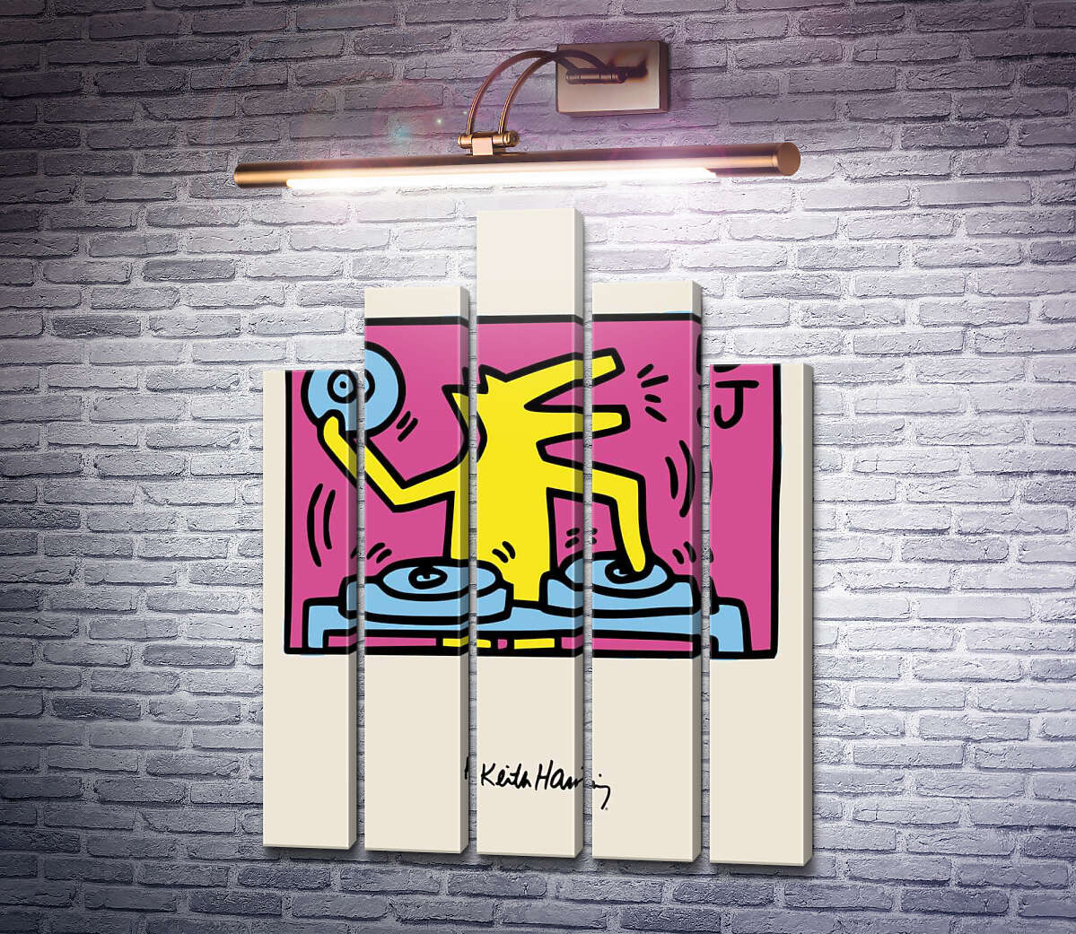 Модульная картина Волк Диджей (Модуль №29) Кит Харинг (Keith Haring) Модульная картина Волк Диджей (Модуль №29) Кит Харинг (Keith Haring)