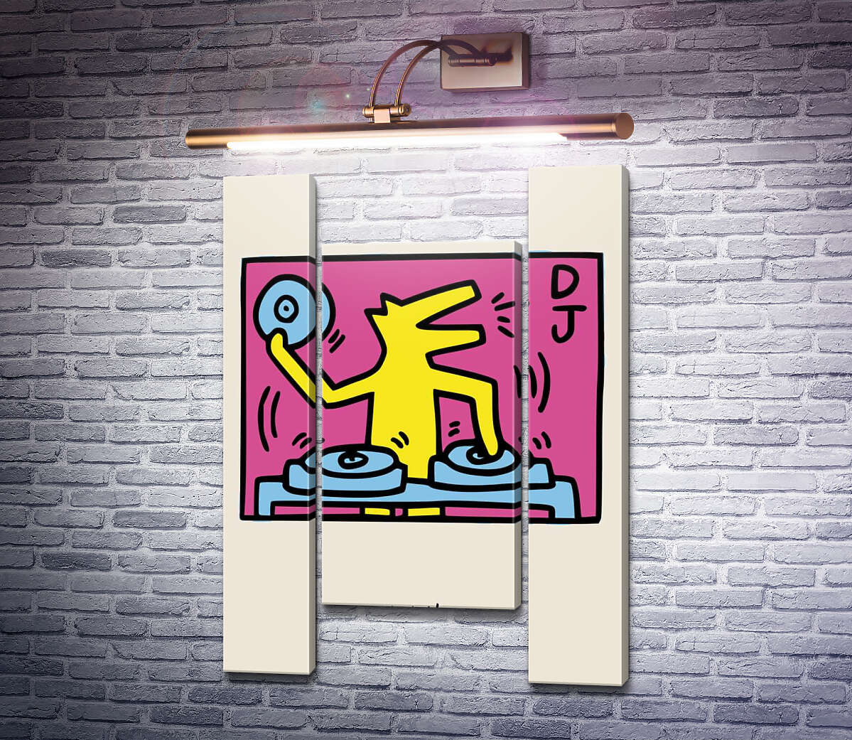 Модульная картина Волк Диджей (Модуль №11) Кит Харинг (Keith Haring) Модульная картина Волк Диджей (Модуль №11) Кит Харинг (Keith Haring)
