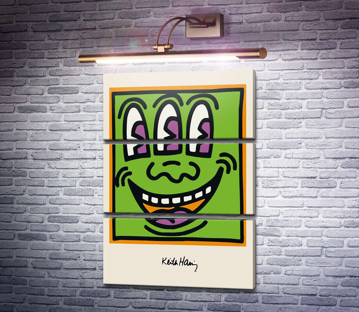 Модульная картина Зеленый монстр (Модуль №15) Кит Харинг (Keith Haring) Модульная картина Зеленый монстр (Модуль №15) Кит Харинг (Keith Haring)